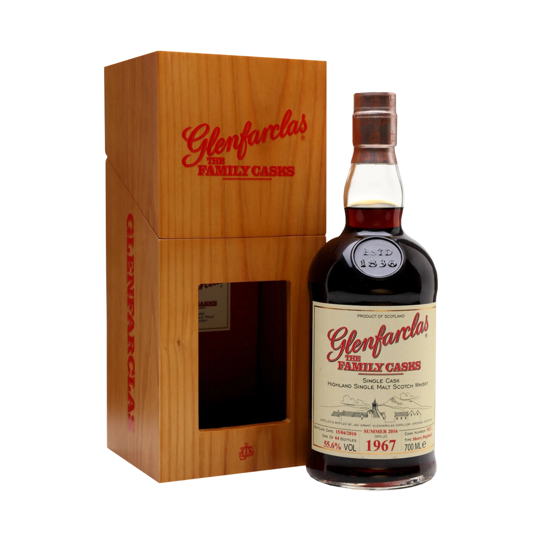 Rượu Whisky Glenfarclas 48 Year Old Family Casks 1967